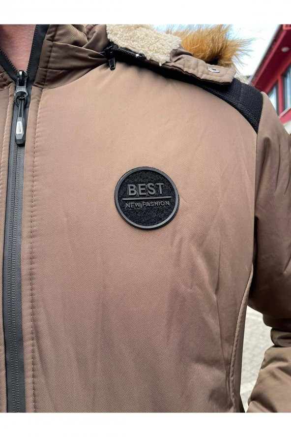 STAFF ÇIKARILABİLİR PELUŞ VE KAPÜŞONLU MONT - 9
