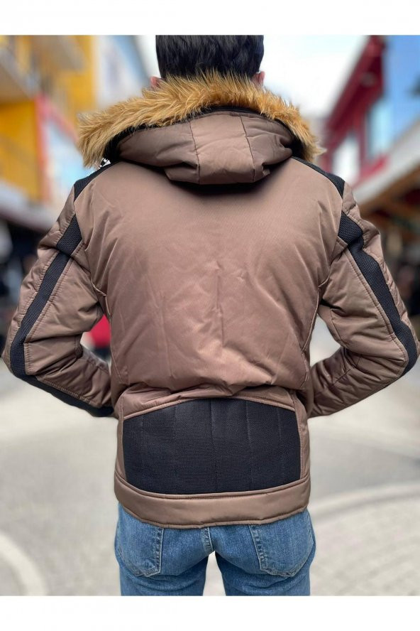 STAFF ÇIKARILABİLİR PELUŞ VE KAPÜŞONLU MONT - 7
