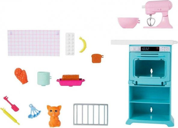 Barbie ile Mutfak Maceraları Oyun Seti, Barbienin Hayatı HCD44 - 5