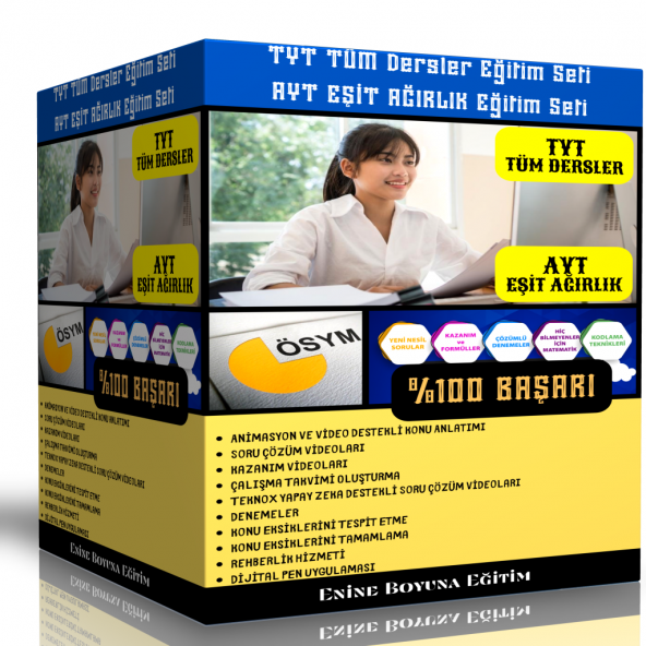 TYT Tüm Dersler - AYT Eşit Ağırlık Eğitim Seti (Dijital-Online)