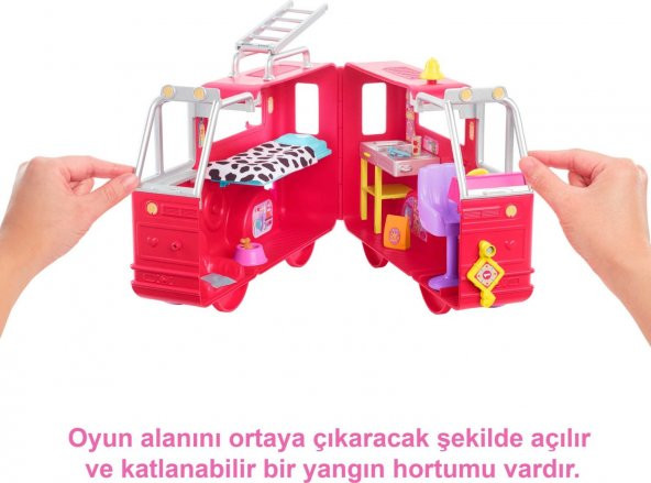 Barbie Chelsea İtfaiye Aracı HCK73 - 3