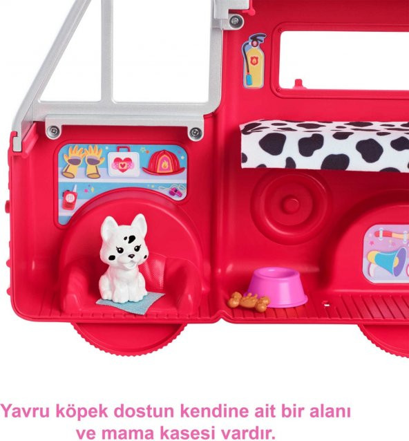 Barbie Chelsea İtfaiye Aracı HCK73 - 5