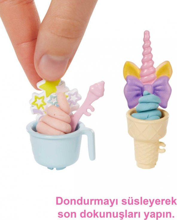 Barbie Dondurma Dükkanı Oyun Seti HCN46 - 4