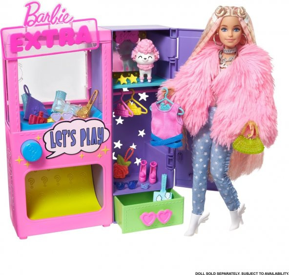 Barbie Extra Kıyafet Otomatı Oyun Seti HFG75