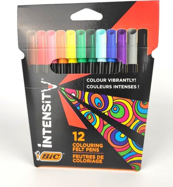 Bic Intensity Keçeli Boya Kalemi 12 Renk