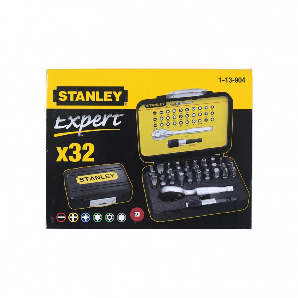 Stanley 1-13-904 Fatmax Bits Set 32'li ¼ + Manyetik Tutucu + Otomatik Lokma Kolu - 2