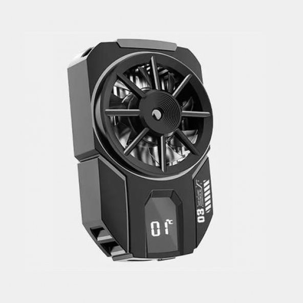 Coofbe Ultra Sessiz Turbo Hızlı Sıcaklık Göstergeli Telefon Soğutma Fanı, Batarya Soğutucu Radyatör ürün görseli 1