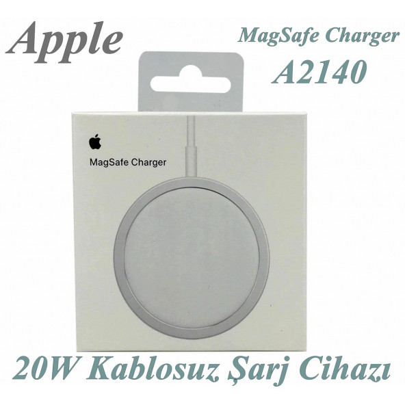 Apple Magsafe Charger A2140 20W Kablosuz Şarj Aleti - Iphone 11 12 13 pro max uyumlu