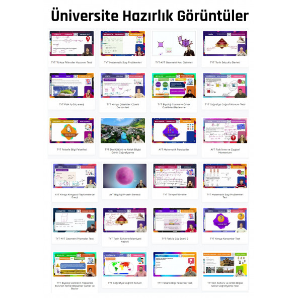 TYT Tüm Dersler - AYT Sayısal Eğitim Seti Dijital -Online - 2