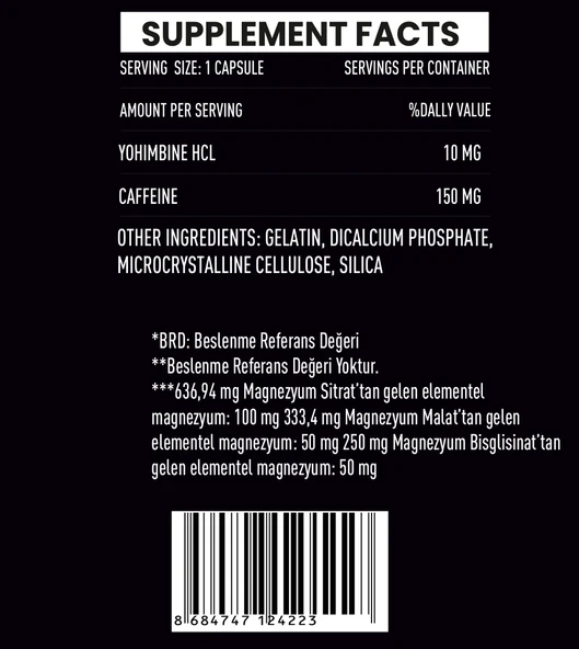 Zeus Nutrıtıon Yoh.mbıne Hcl 90 Kapsül - 3