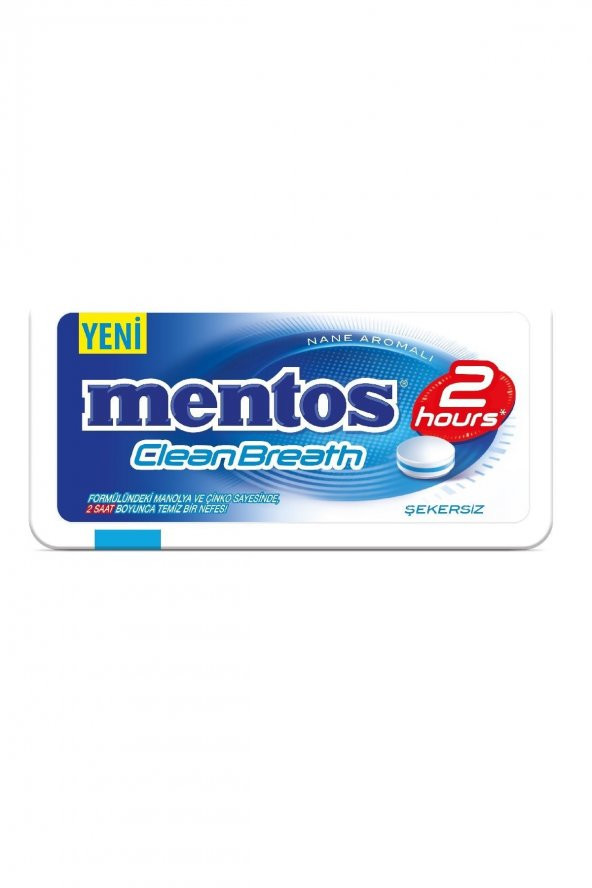 Mentos Clean Breath Plastic Dispencer Nane 21 gr