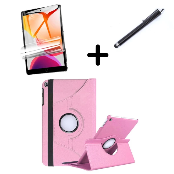 Samsung Galaxy Tab A8 10.5 SM-X200 X205 X207 Kılıf Dönen Tablet Kilifi Ekran Koruyucu+Kalem - 7