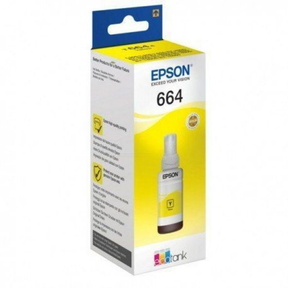 Epson T6644 Sarı (Yellow) Kartuş