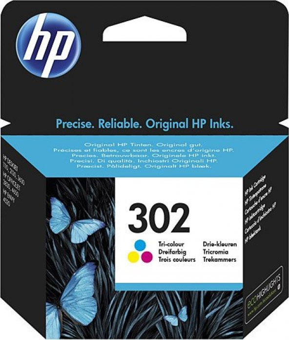 HP 302 Üç Renkli Kartuş F6U65AE - 1