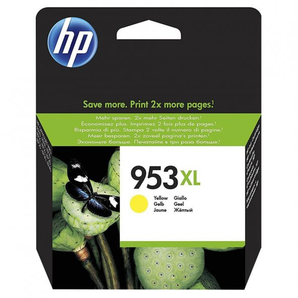 HP 953XL Yüksek Kapasiteli Sarı (Yellow) Kartuş F6U18AE - 1