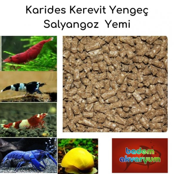 Karides Kerevit Yengeç Salyangoz Yemi 250 Gr