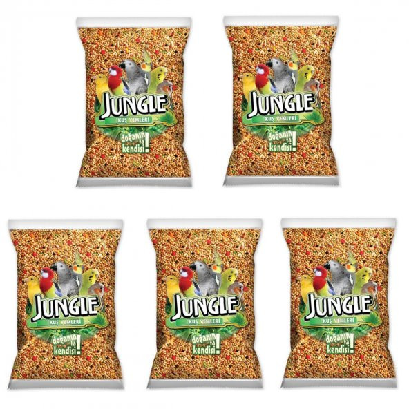 Jungle Poşet Muhabbet Kuşu Yemi 500 Gr 5 Adet