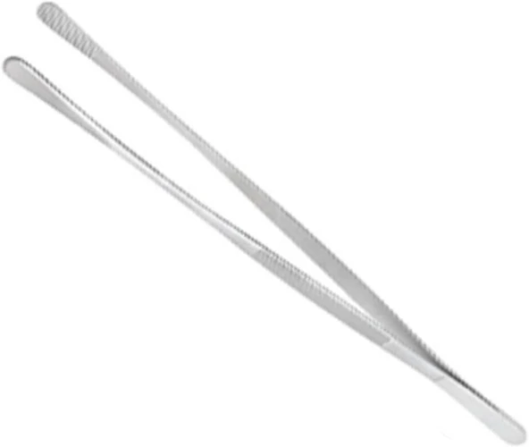 Paslanmaz Çelik Düz Uçlu Bitki Cımbızı Bitki Maşası 25 cm