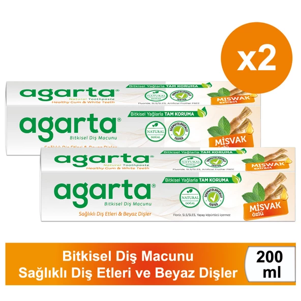 Doğal Misvak Özlü Diş Macunu 100 ml /130 gr X2 ADET