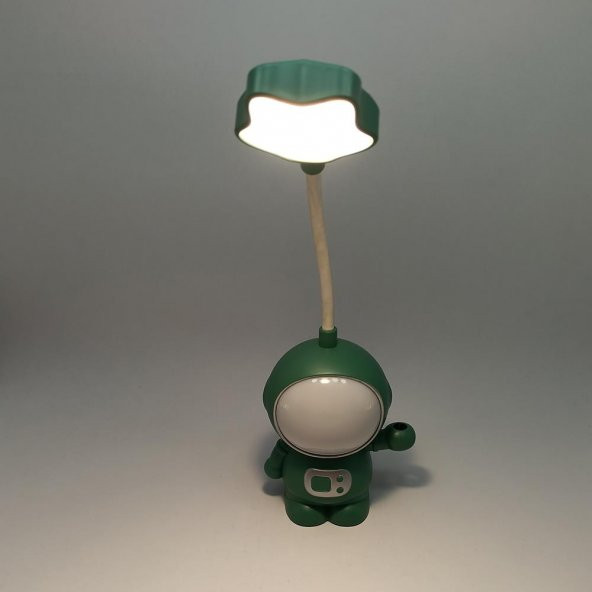 Astronot Temalı Led Işıklı Çift Foksiyonlu Masa Lambası - 3