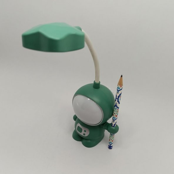 Astronot Temalı Led Işıklı Çift Foksiyonlu Masa Lambası - 6