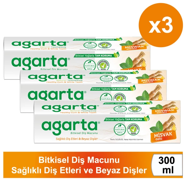 Doğal Misvak Özlü Diş Macunu 100 ml /130 gr X 3ADET