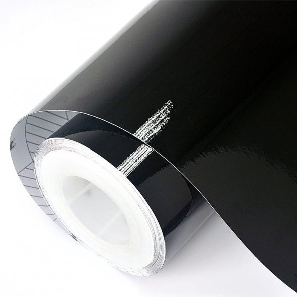 SİYAH FOLYO PARLAK 61 CM X 10 METRE - 1