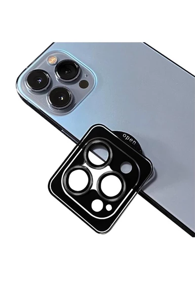 Apple iPhone 12 Pro Max Uyumlu CL-09 ​​​​Kamera Lens Koruyucu Kolay Takma Aparatlı - 2