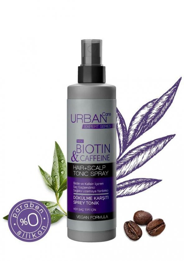 Urban Care Expert Serisi Biotin Ve Kafein Dökülme Karşıtı Saç Toniğ 200 Ml