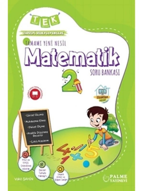 PALME 2.SINIF TEK İLKOKUL MATEMATİK SORU KİTABI YENİ NESİL