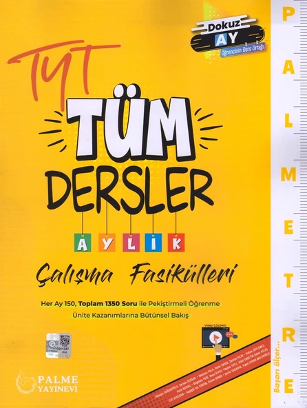 PALME TYT TÜM DERSLER AYLIK ÇALIŞMA FASİKÜLLERİ