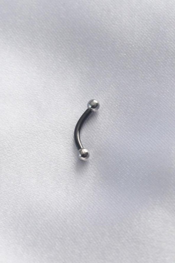 316l Cerrahi Çelik Gümüş Renk Minimal Toplu Banana Piercing