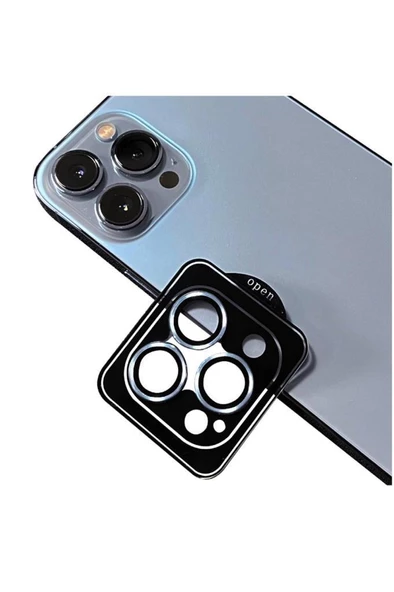 Apple iPhone 12 Pro Uyumlu CL-09 ​​​​Kamera Lens Koruyucu Kolay Takma Aparatlı - 4