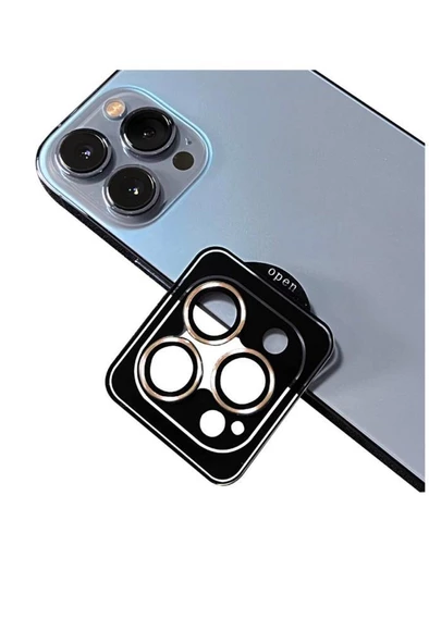 Apple iPhone 11 Pro Max Uyumlu CL-09 ​​​​Kamera Lens Koruyucu Kolay Takma Aparatlı - 4