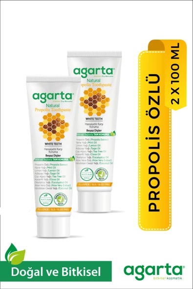 Doğal Propolis Naturel Diş Macunu 100 ml/130 Gr X 2 ADET