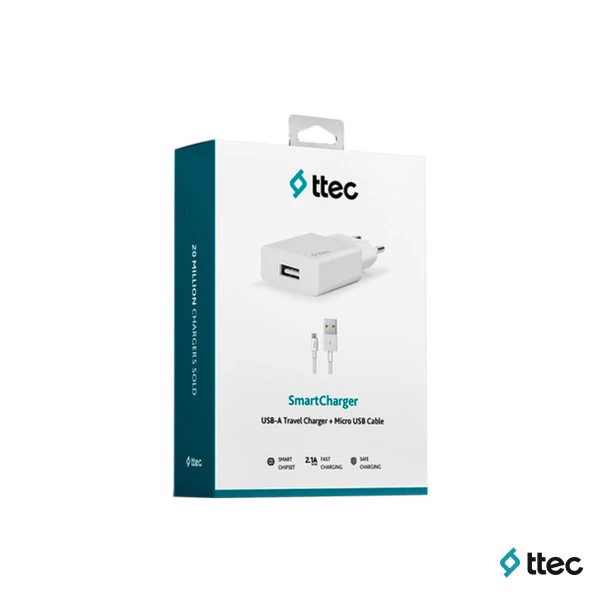 Ttec İphone 11 Pro Max Smart Fast Charger 2.1A Seyahat Şarj Aleti + Lightning USB Kablo - 6
