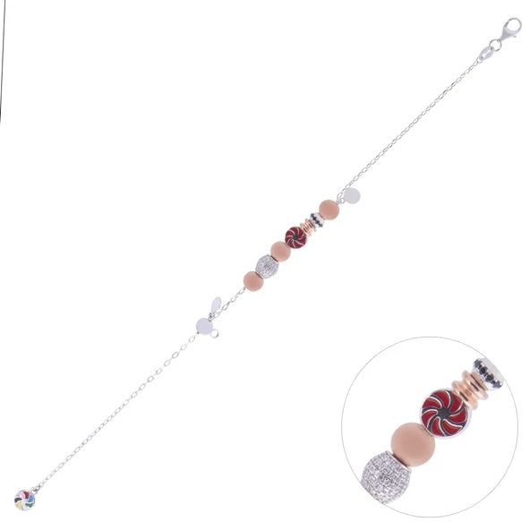 Nusnus Kadın Gümüş Bileklik ZRK 2160 5.80 GR ürün görseli 1