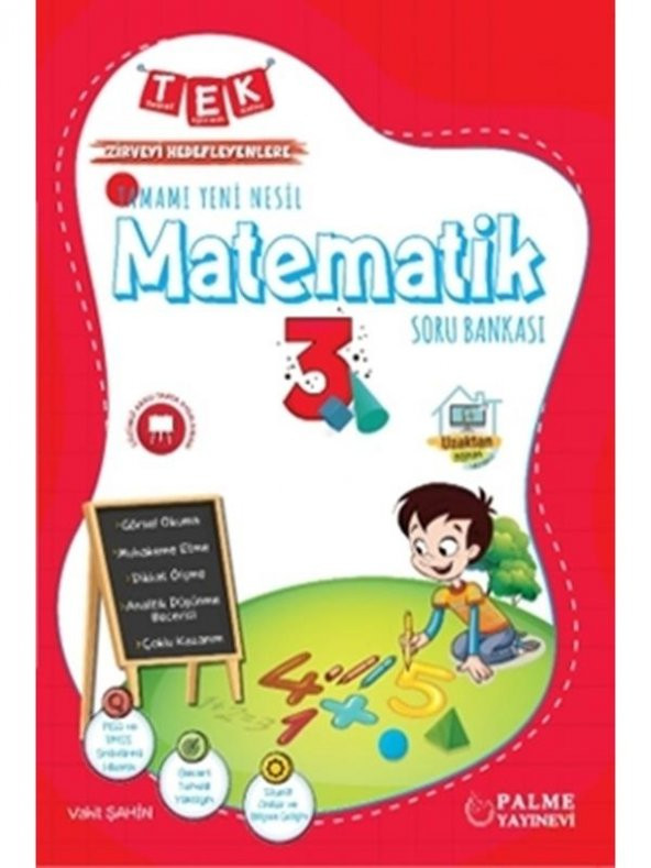 PALME 3.SINIF TEK İLKOKUL MATEMATİK SORU KİTABI YENİ NESİL