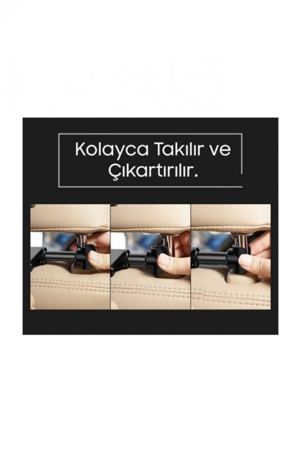 Baseus SUHZ-01-340 Araç Koltuk Arkası Tablet Tutucu - 6