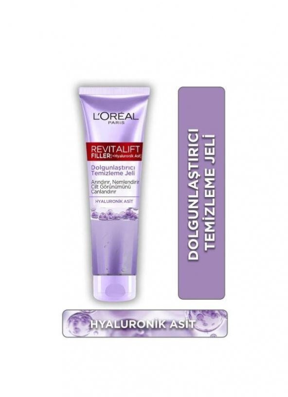 Loreal Paris Revitalift Filler Hyaluronik Asit Dolgunlaştırıcı Yüz Temizleme Jeli 150 Ml