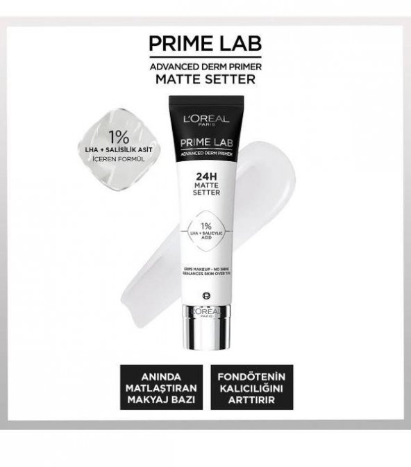 LOreal Paris Prime Lab Matte Setter Matlaştırıcı Makyaj Bazı