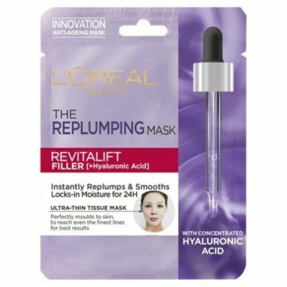 LOreal Paris Revitalift Filler Dolgunlaştırıcı Serum Maske