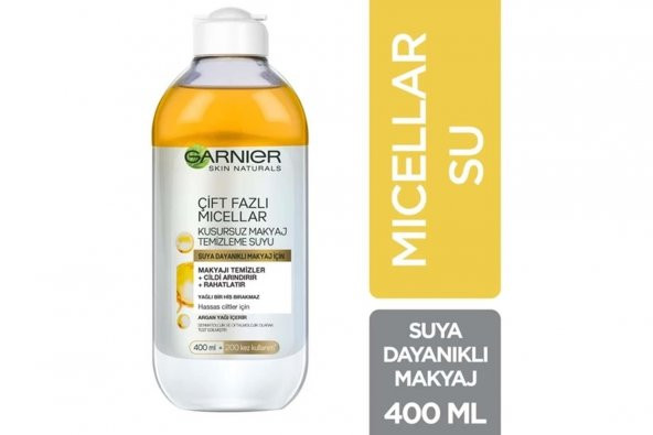 Garnier Çift Fazlı Mıcellar Kusursuz Makyaj Temizleme Suyu 400 ml