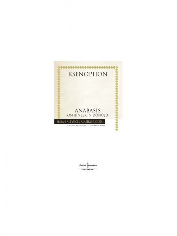 Ksenophon: Anabasis On Binler’İn Dönüşü-Ksenophon