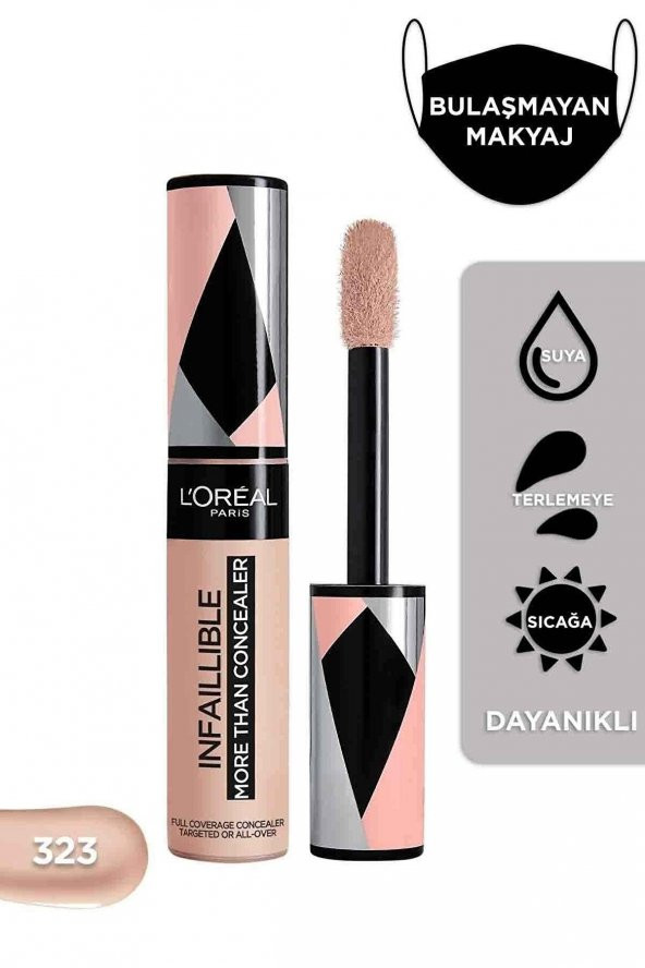 L'Oreal Paris Tüm Yüze Uygulanabilir Kapatıcı - Infaillible More Than Concealer 323 Fawn 30173583