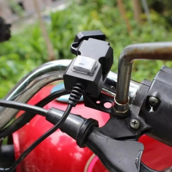 Motosiklet Usb Şarj Çift Port 12v Su Geçirmez - 5