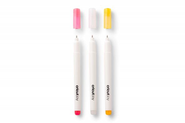 CRICUT 2009380 JOY OPAK JEL 3LÜ KALEM SETİ 1.0MM BEYAZ PEMBE TURUNCU - 2