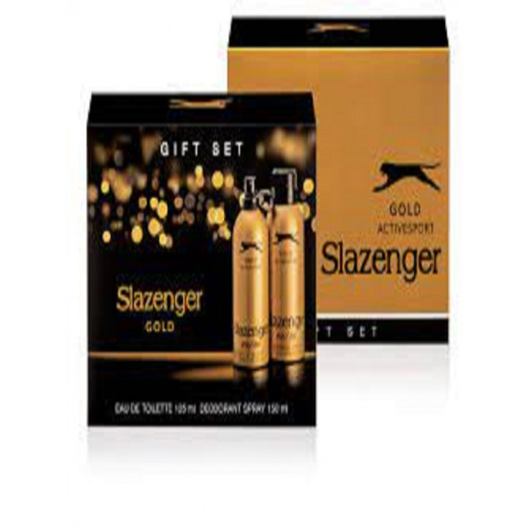 ŞAFAK25 Slazenger Slazenger Active Sport Gold 125 Ml+150Ml Deodorant Erkek