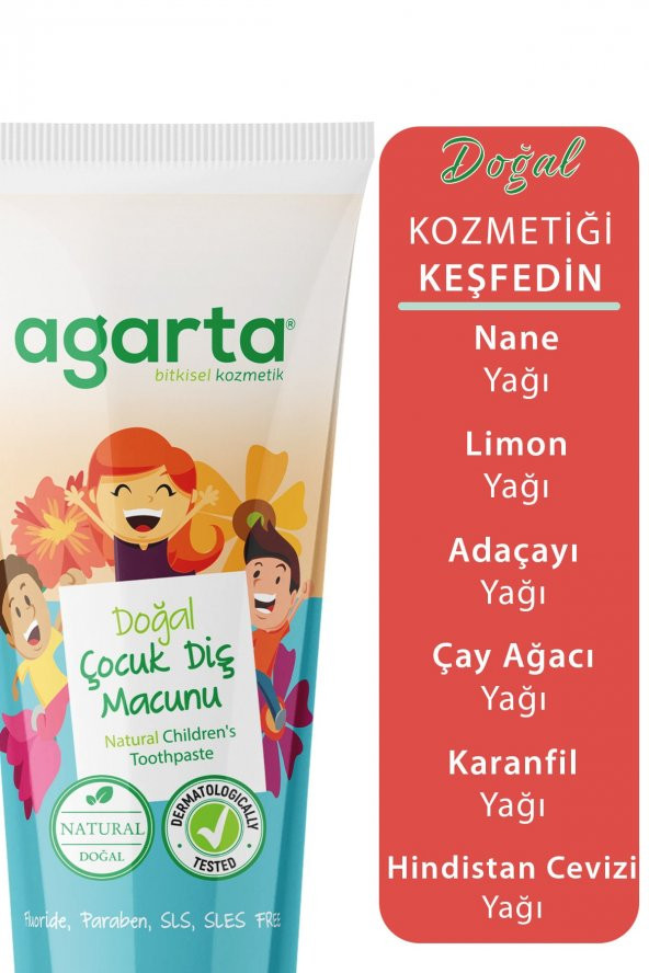 Doğal Çocuk Diş Macunu Çilekli 75 Ml / 100 Gr X 2 ADET - 4