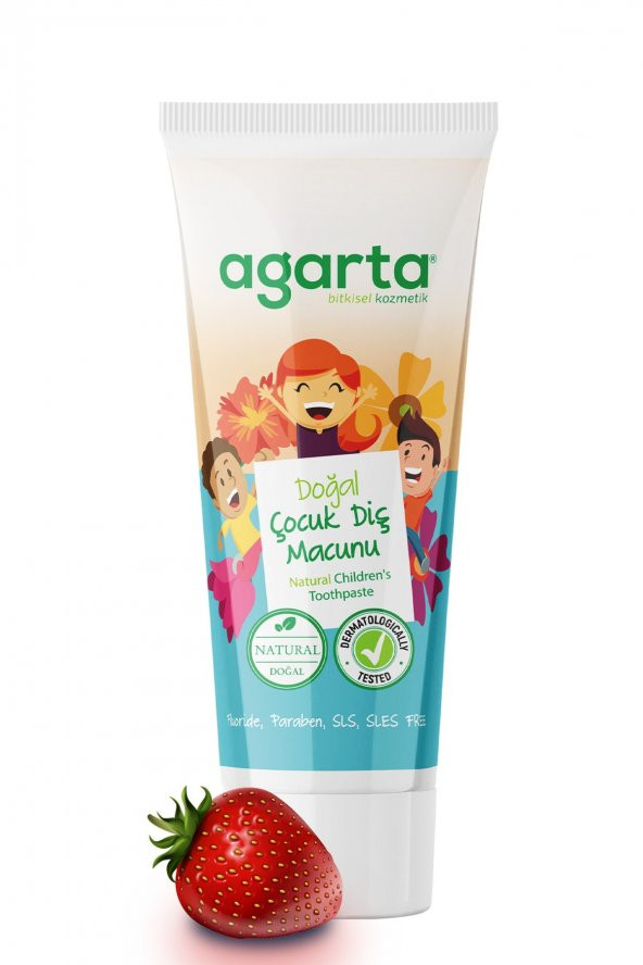 Doğal Çocuk Diş Macunu Çilekli 75 Ml / 100 Gr X 2 ADET - 5
